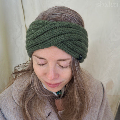 Wool Double-Knit Twist Headbands - Shakti