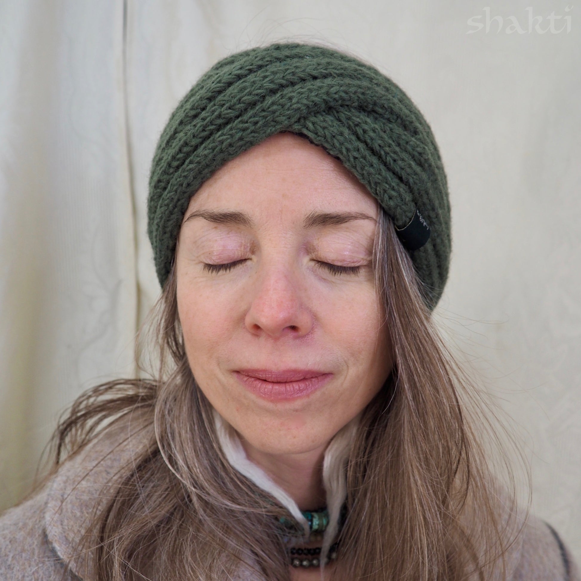 Wool Double-Knit Twist Headbands - Shakti