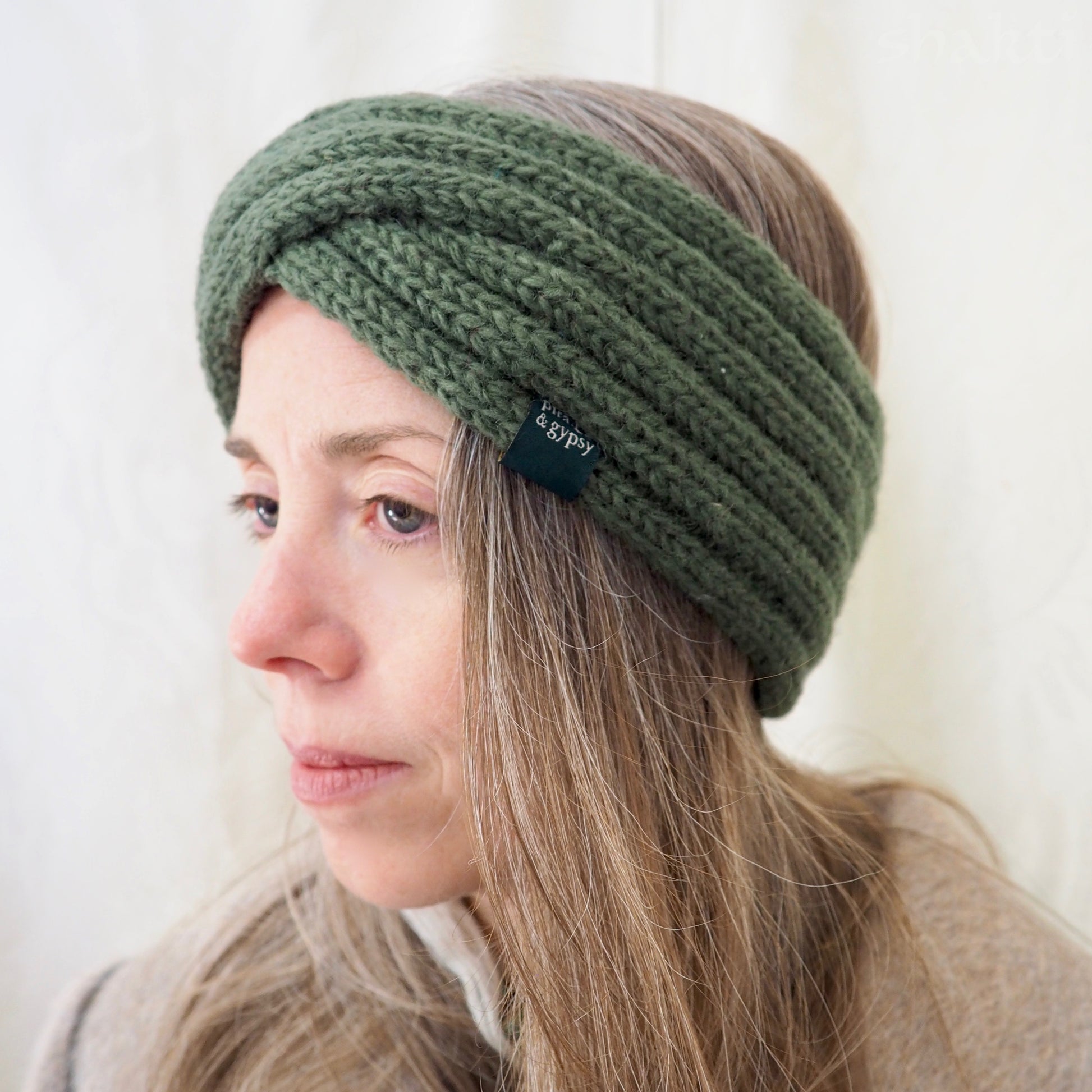 Wool Double-Knit Twist Headbands - Shakti