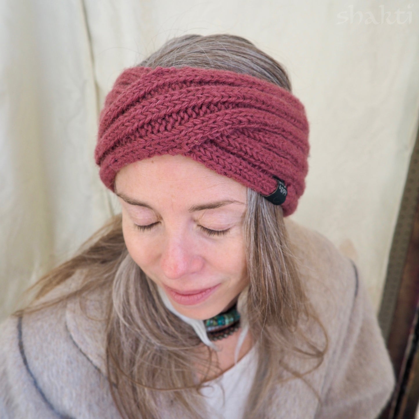 Wool Double-Knit Twist Headbands - Shakti