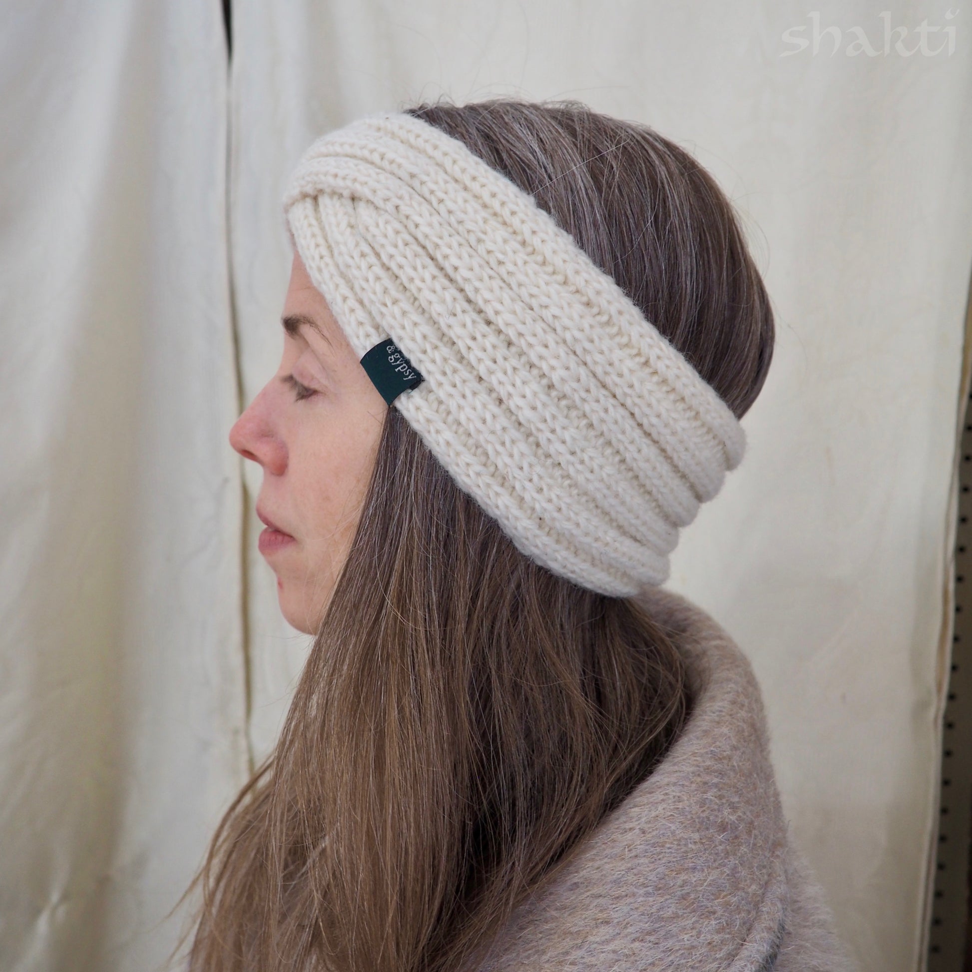 Wool Double-Knit Twist Headbands - Shakti