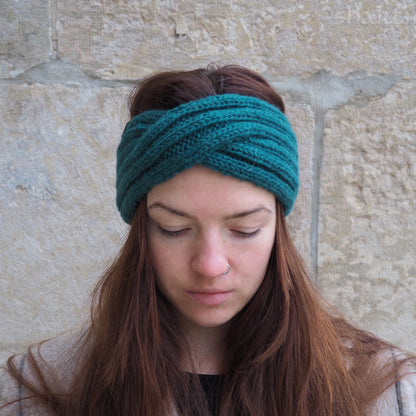 Wool Double-Knit Twist Headbands - Shakti