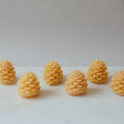 Barletta Beeswax Candle - Pinecone, Mini