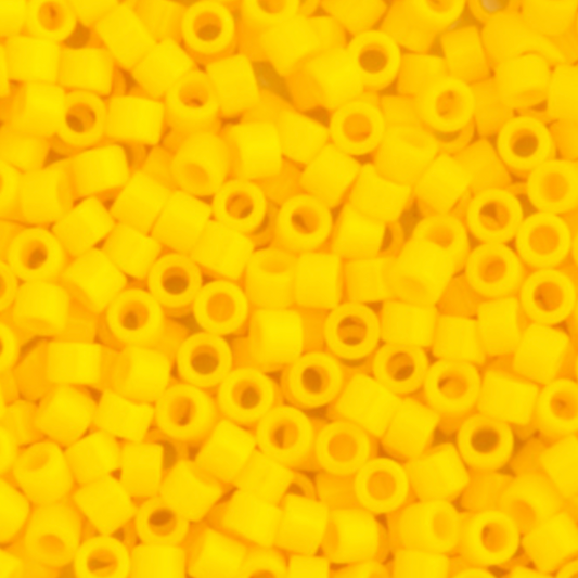 Miyuki Delica Seed Bead, 11/0 (Yellow Canary Opaque)