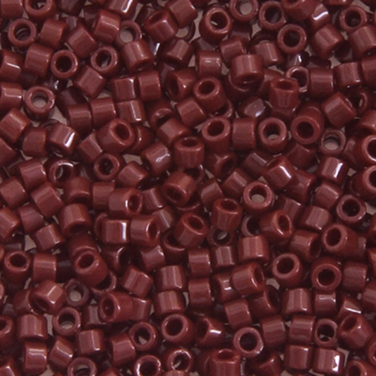 Miyuki Delica Seed Bead, 11/0 (Brown Currant Opaque)