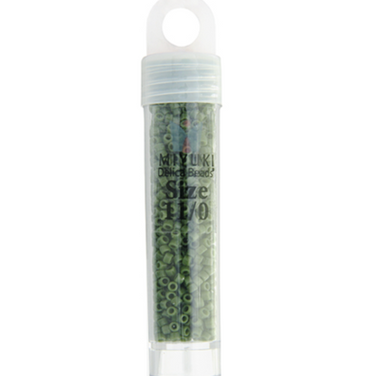 Miyuki Delica Seed Bead, 11/0 (Green Avocado Opaque)