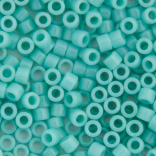 Miyuki Delica Seed Bead, 11/0 (Turquoise Sea Opal Opaque)