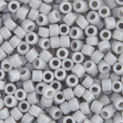 Miyuki Delica Seed Bead, 11/0 (Grey Ghost Opaque)
