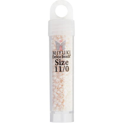 Miyuki Delica Seed Bead, 11/0 (White Bisque Opaque)