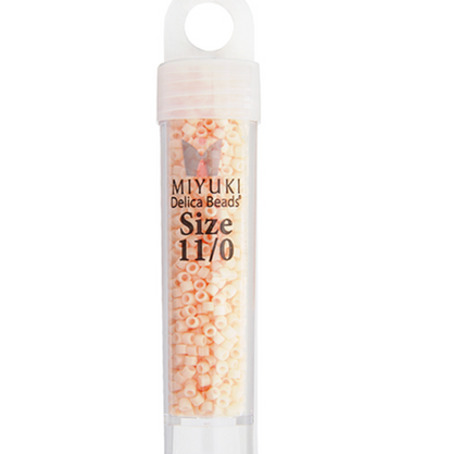 Miyuki Delica Seed Bead, 11/0 (Light Peach Opaque)