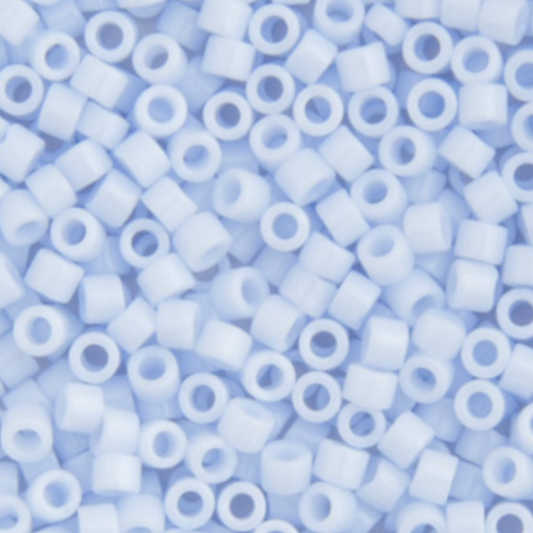Miyuki Delica Seed Bead, 11/0 (Light Blue Sky Opaque)