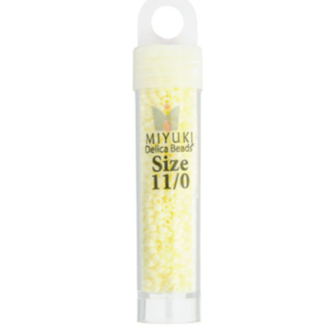 Miyuki Delica Seed Bead, 11/0 (Pale Yellow Opaque)