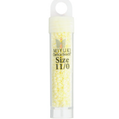 Miyuki Delica Seed Bead, 11/0 (Pale Yellow Opaque)