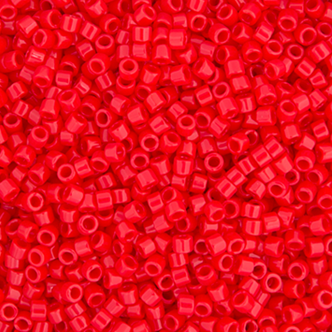 Miyuki Delica Seed Bead, 11/0 (Red Vermillion)