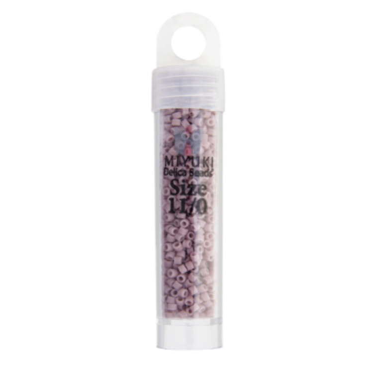 Miyuki Delica Seed Bead, 11/0 (Mauve Opaque Matte)