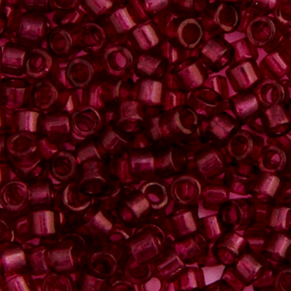 Miyuki Delica Seed Bead, 11/0 (Red Wine Transparent Dyed)