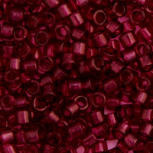 Miyuki Delica Seed Bead, 11/0 (Red Wine Transparent Dyed)