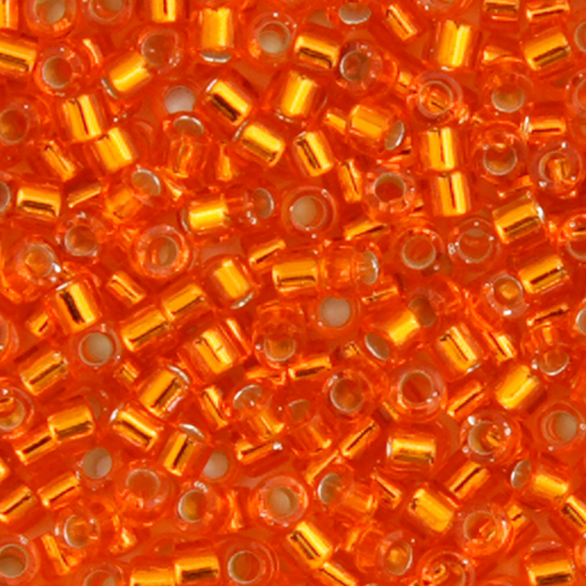 Miyuki Delica Seed Bead, 11/0 (Orange S/L)