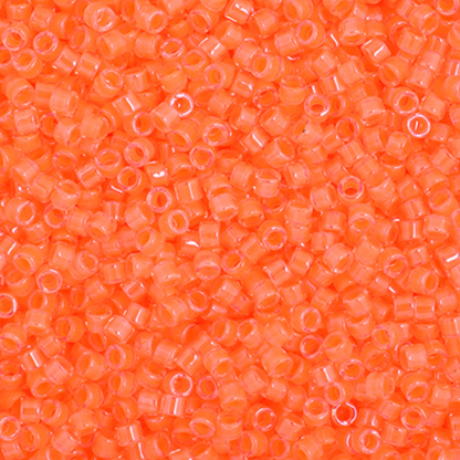 Miyuki Delica Seed Bead, 11/0 (Light Orange Luminous Neon)