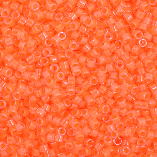 Miyuki Delica Seed Bead, 11/0 (Light Orange Luminous Neon)