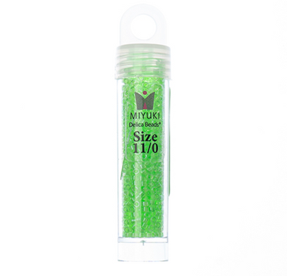 Miyuki Delica Seed Bead, 11/0 (Light Green Luminous Neon)