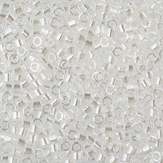 Miyuki Delica Seed Bead, 11/0 (Crystal Luster)