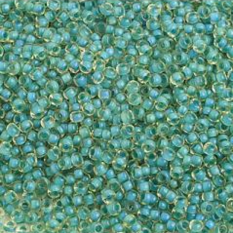 Czech Seed Bead, 10/0 (C/L Green/Yellow Terra Color)