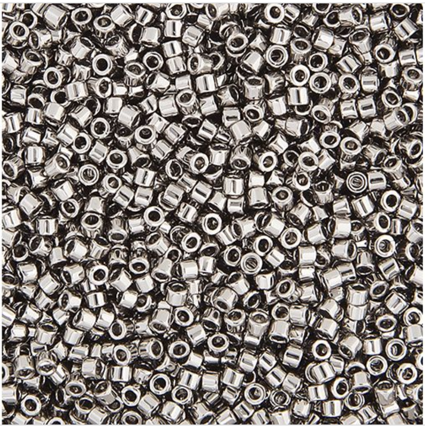 Miyuki Delica Seed Bead, 11/0 (Steel)