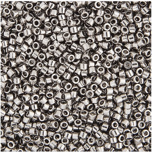 Miyuki Delica Seed Bead, 11/0 (Steel)