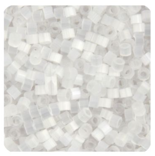 Miyuki Delica Seed Bead, 11/0 (Crystal Silk Satin)