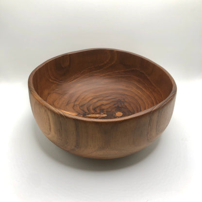 Teak Wood Bowl, Round