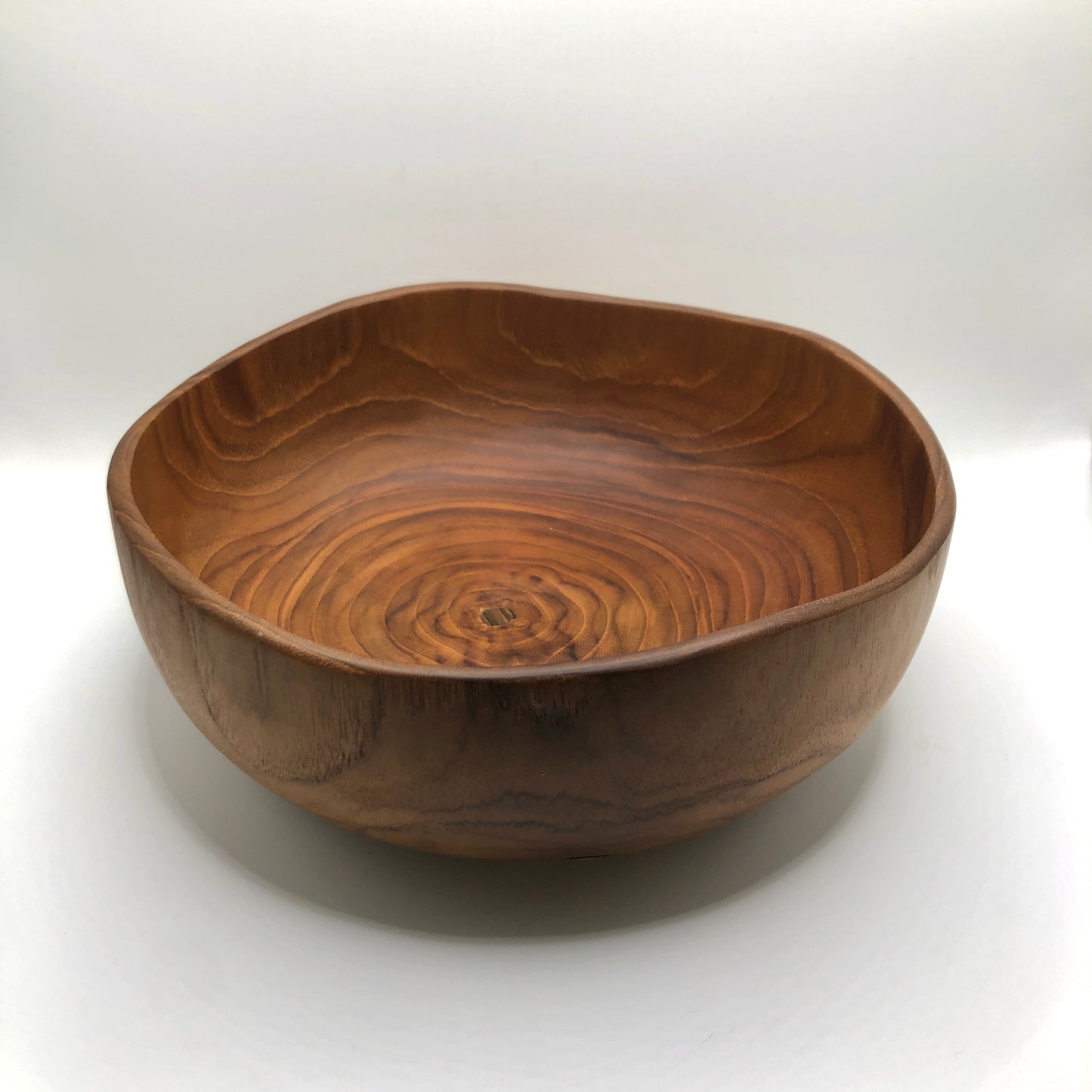 Teak Wood Bowl, Round