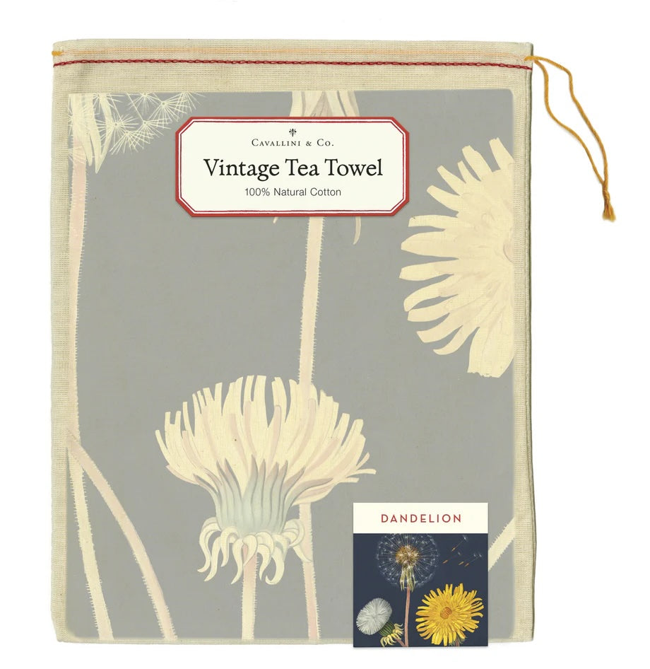 Vintage Tea Towel - Dandelion