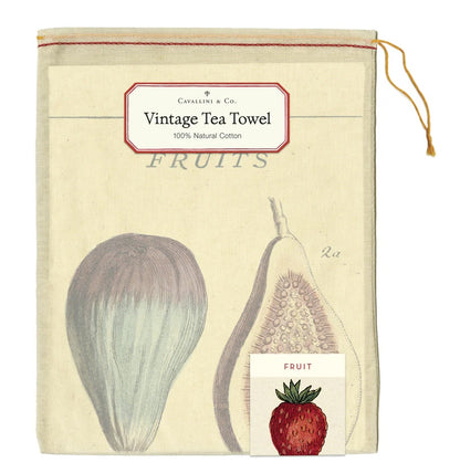 Vintage Tea Towel - Fruits