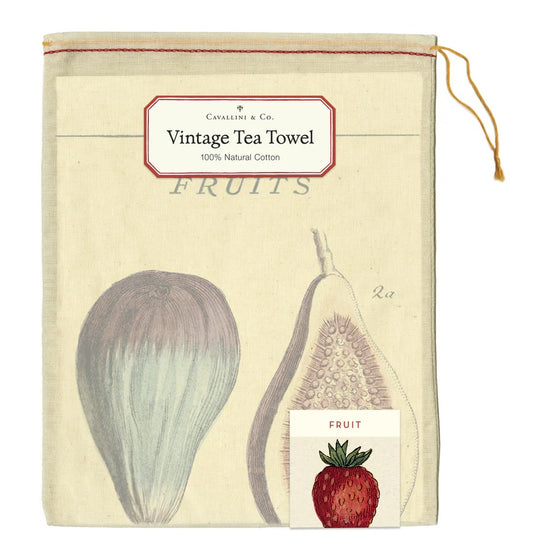 Vintage Tea Towel - Fruits