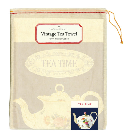 Vintage Tea Towel - Tea Time