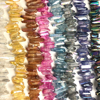 Aura Quartz Points - Smooth (Various Colours) - Shakti