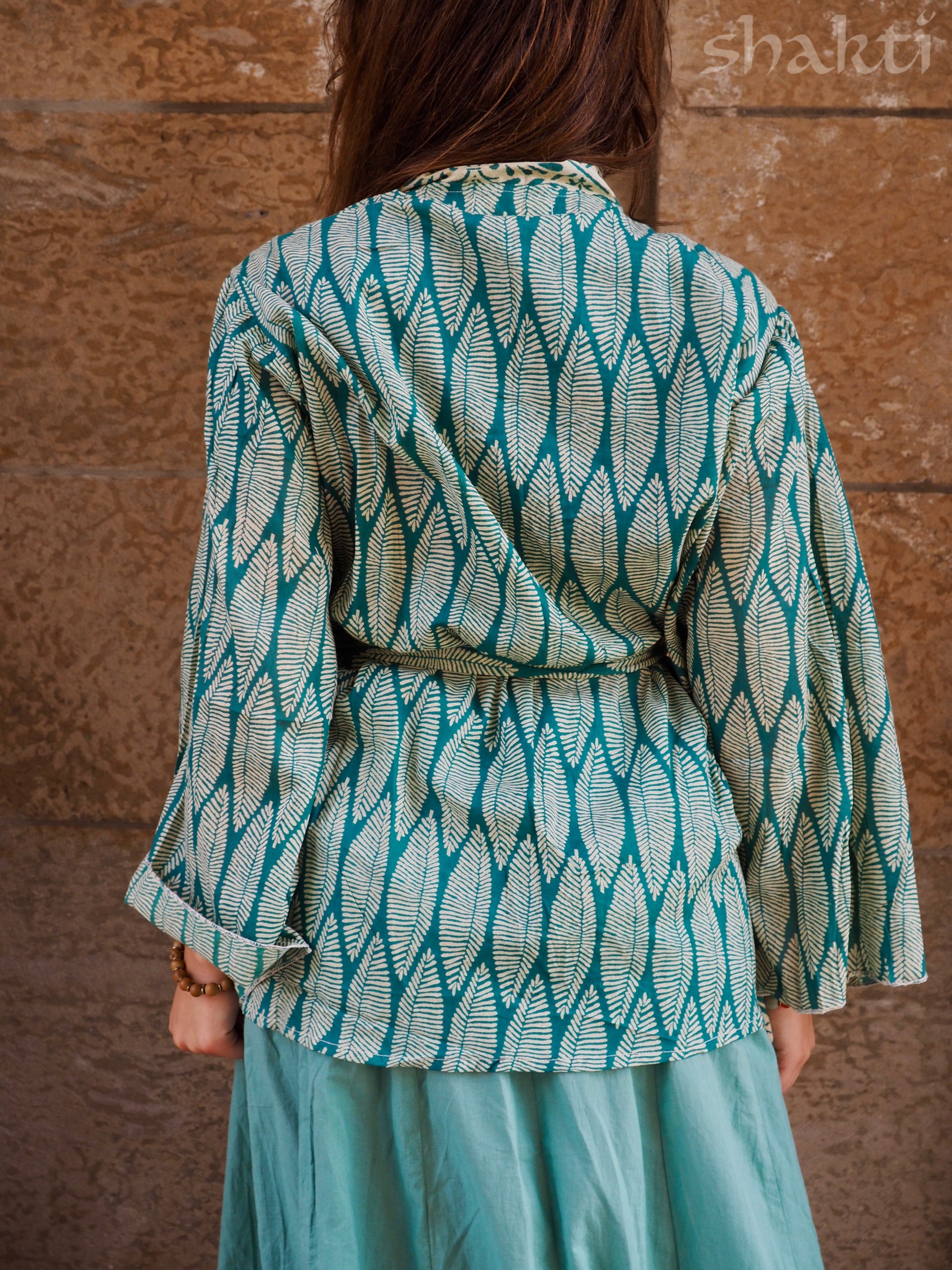 Block-Print Kimono-Top - Shakti