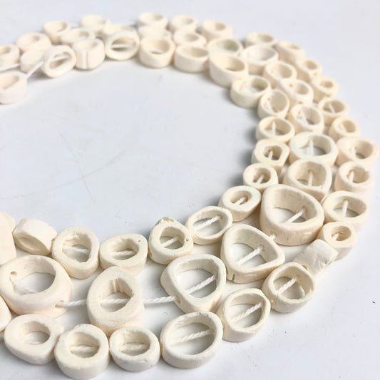 Goat Bone Beads - White