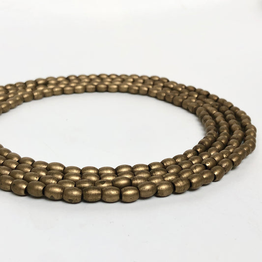 Brass Spacer Beads (Small) - Oval 6mm