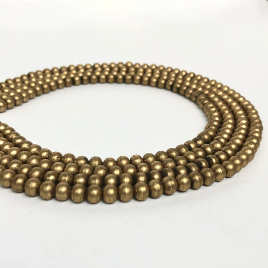 Brass Spacer Beads (Large) - Round, 6mm