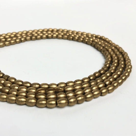 Brass Spacer Beads (Large) - Oval, 7mm