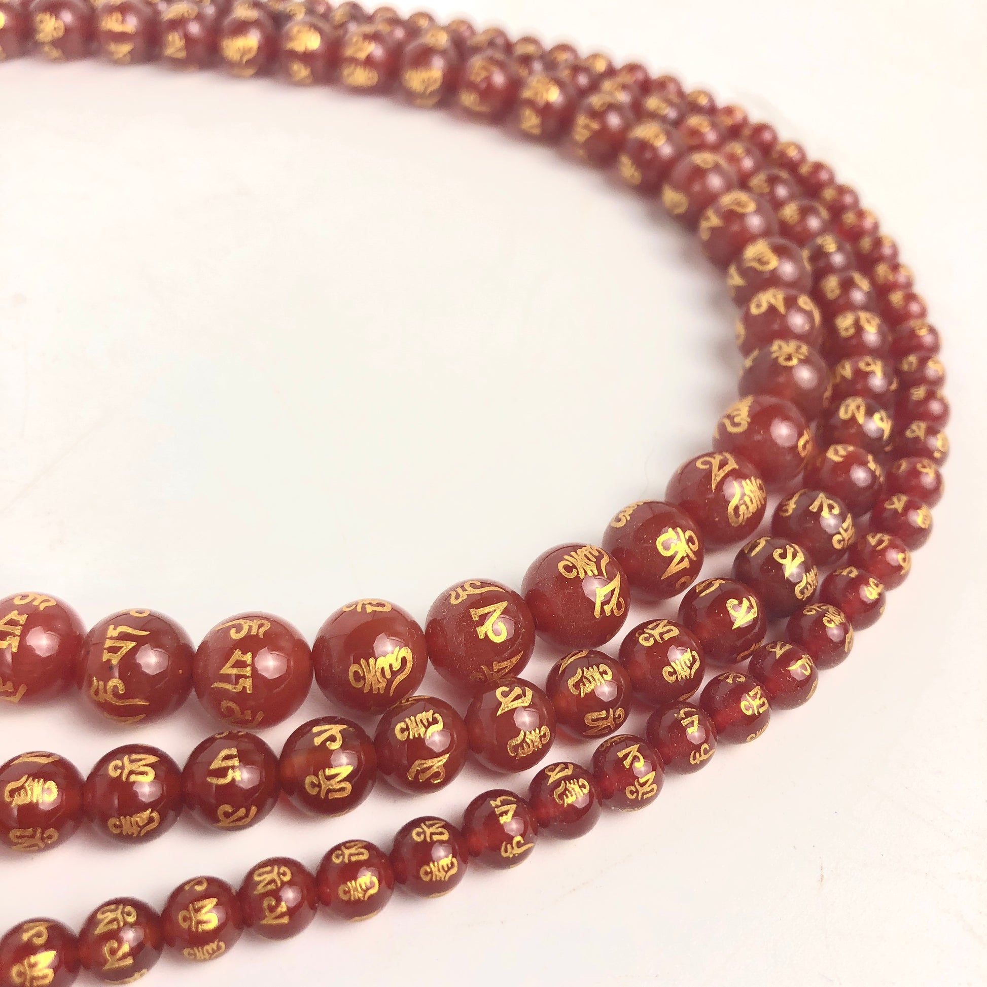 Mantra Beads - Red Agate - Shakti