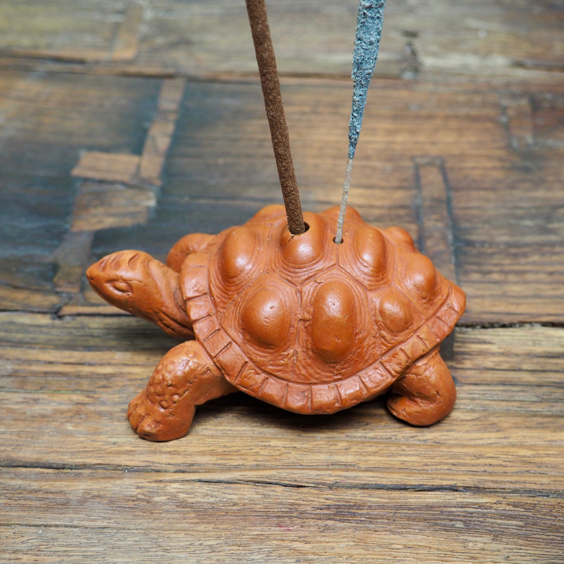 Clay Turtle Incense Holder - Shakti