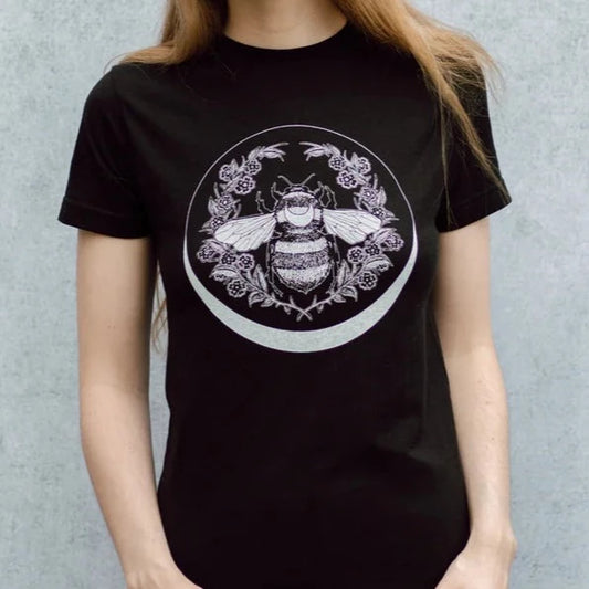 Honey Bee and Crescent T-Shirt - Shakti