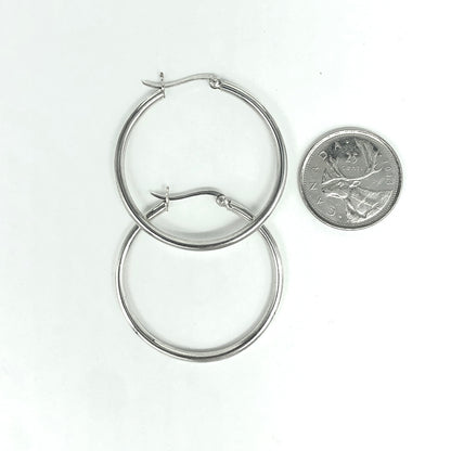 Sterling Silver Earrings Hoops - Shakti