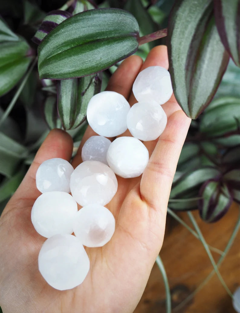Selenite Tumble Stones