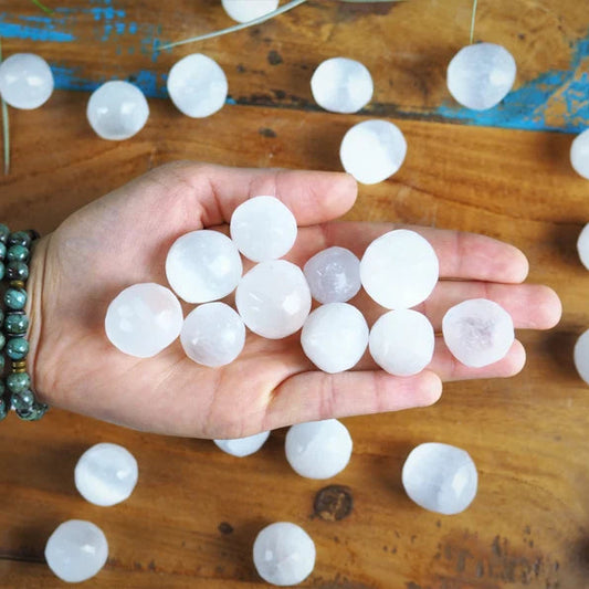 Selenite Tumble Stones