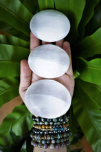 Load image into Gallery viewer, Selenite Palm Stones
