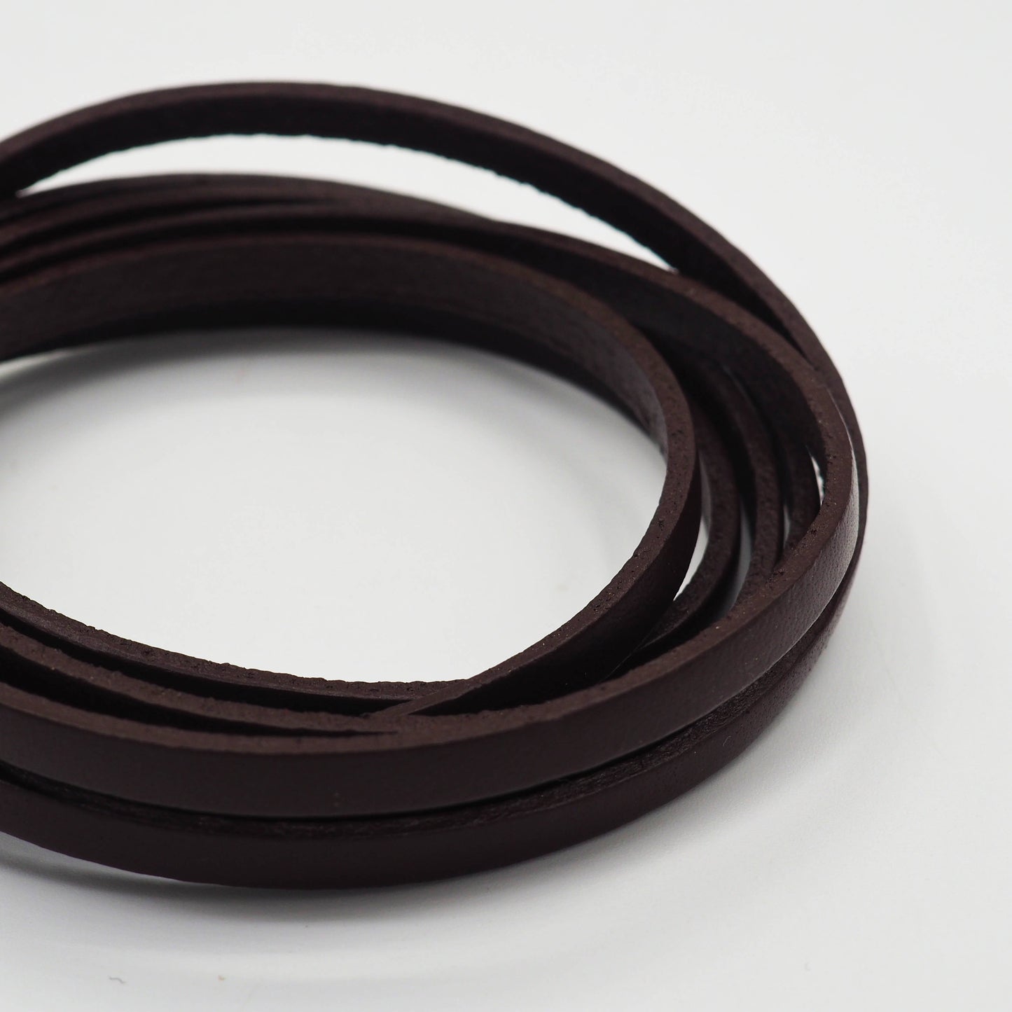 Leather Cord (Brown) - 5mm Flat - Shakti